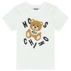 White Teddy Logo T-Shirt, 1, hi-res