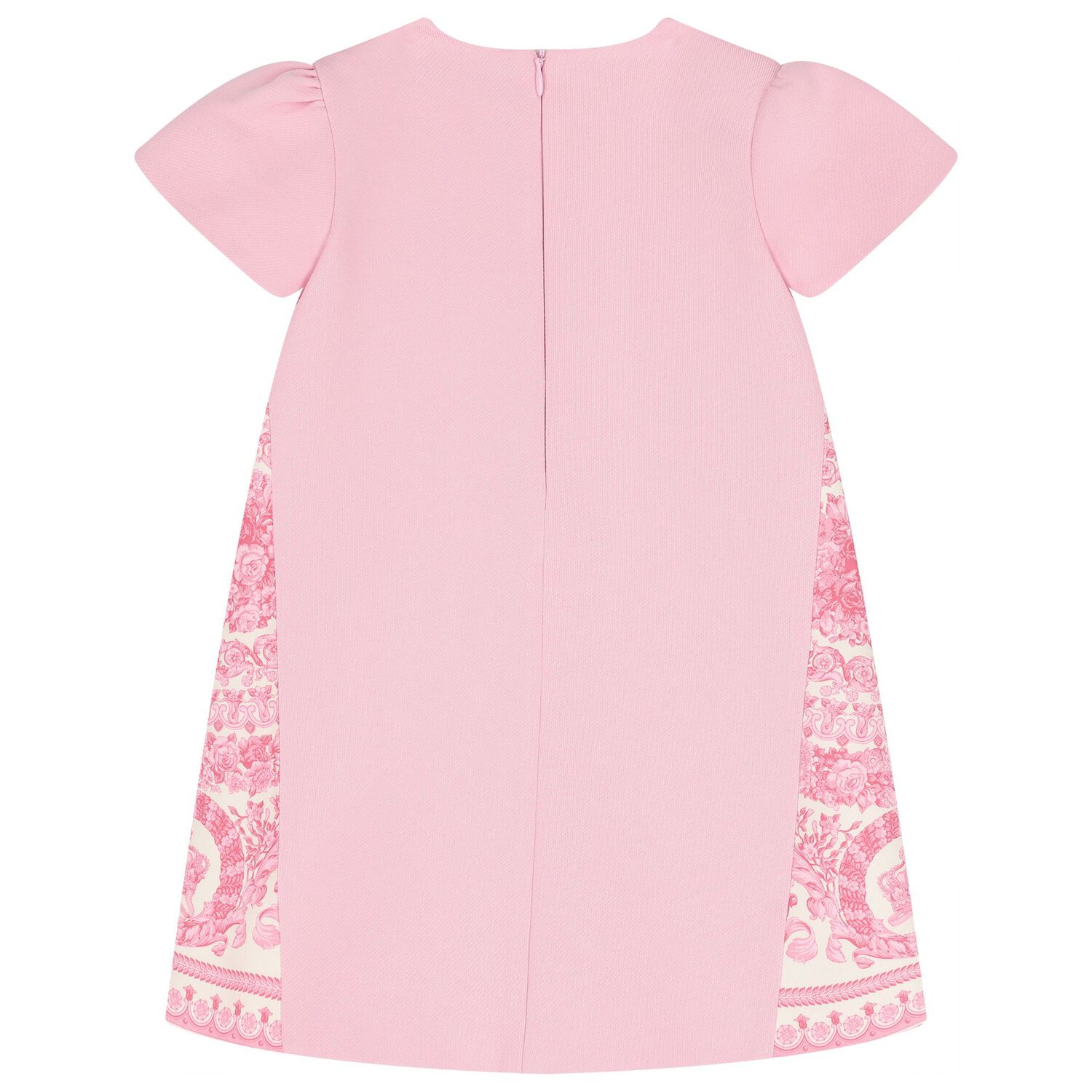 Girls Pink Barocco Dress, 1, hi-res