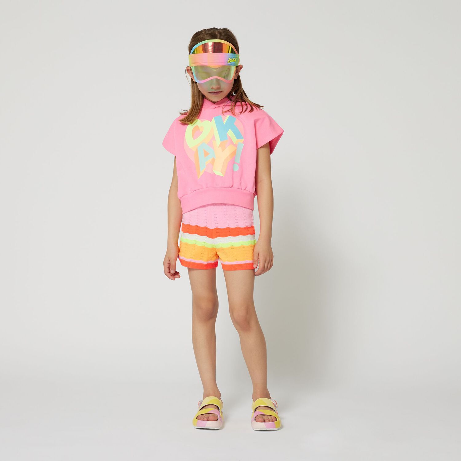 Girls Pink Hooded Top, 1, hi-res image number null