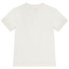 Boys White Polo Bear T-Shirt, 1, hi-res