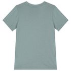 Boys Green & Navy Blue Logo Shorts Set, 2, hi-res