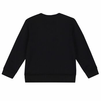 Boys Black Logo Sweatshirt