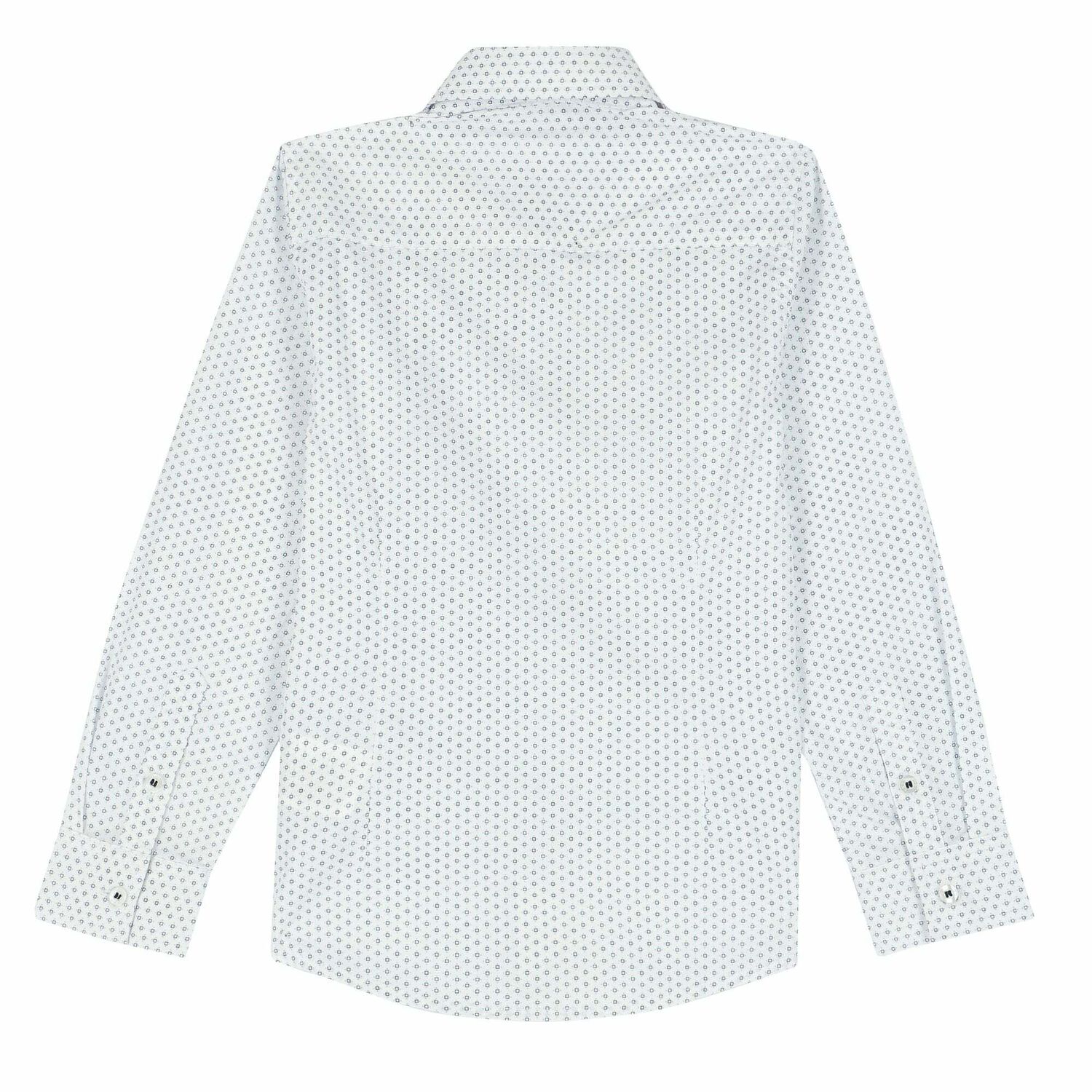 Boys White Long Sleeved Shirt, 1, hi-res