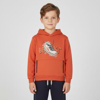 Boys Orange & Grey Tracksuit