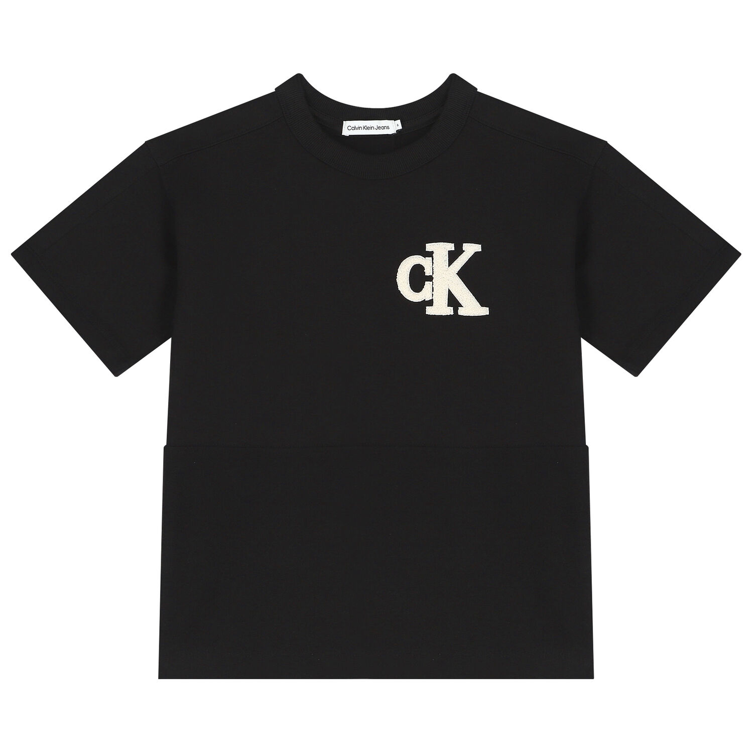 Boys Black Logo T-Shirt, 1, hi-res