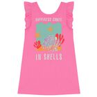 Girls Pink Sequin Jersey Dress, 1, hi-res