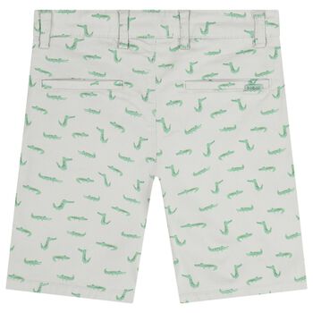 Boys Grey Crocodile Shorts