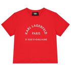 Girls Red Logo T-Shirt, 1, hi-res