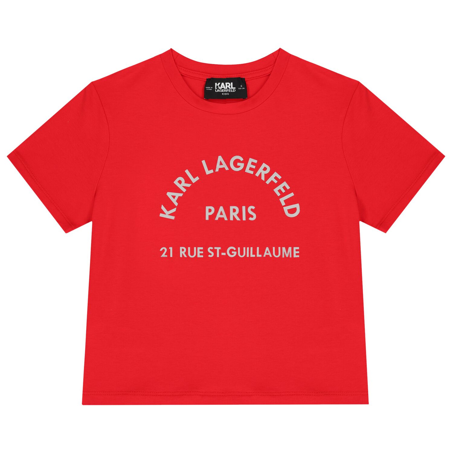 Girls Red Logo T-Shirt, 1, hi-res image number null