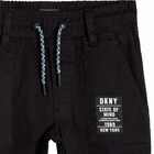 Boys Black Logo Trousers, 1, hi-res