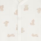 Ivory & Beige Teddy Bear Baby Romper, 1, hi-res