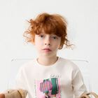 Girls Ivory Printed Long Sleeve Top, 2, hi-res