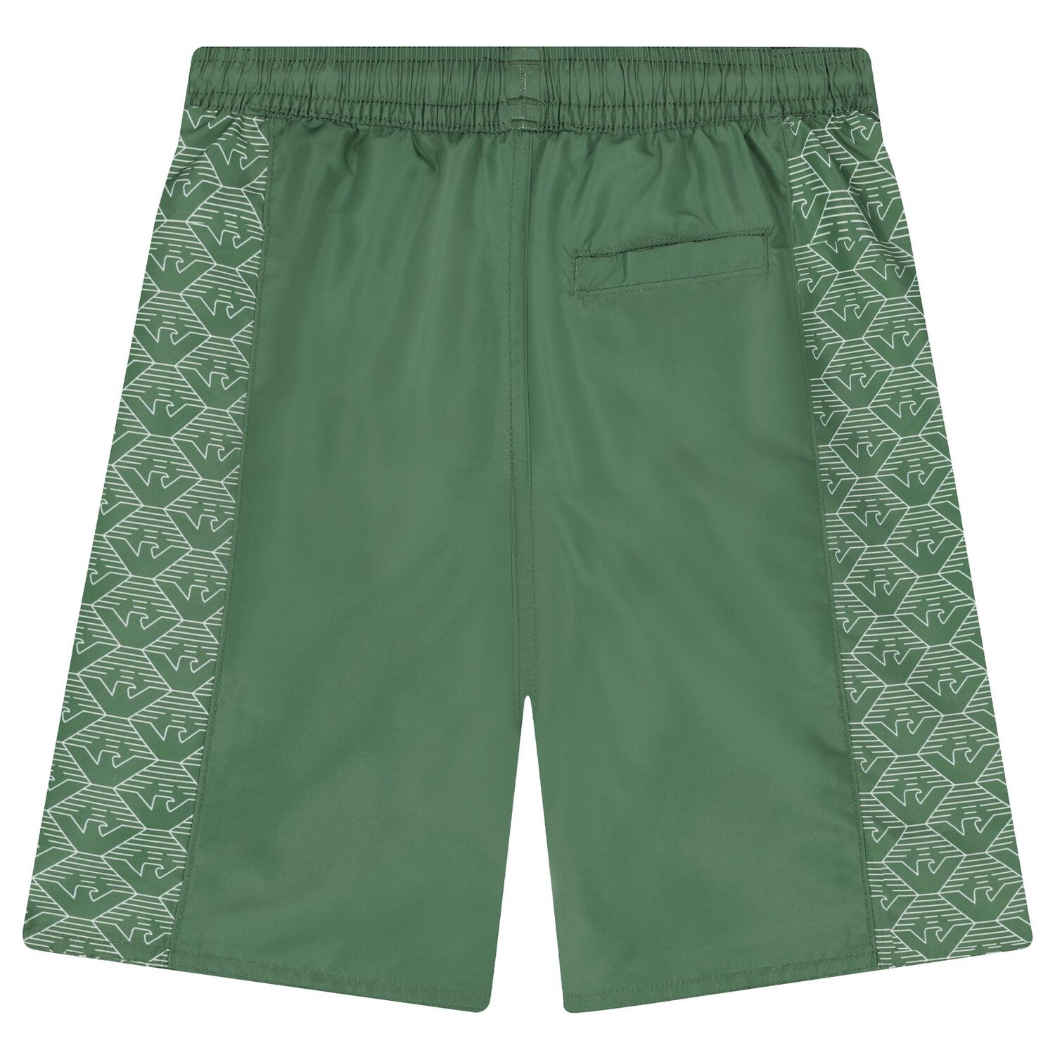 Boys Green Eagle Swim Shorts, 1, hi-res