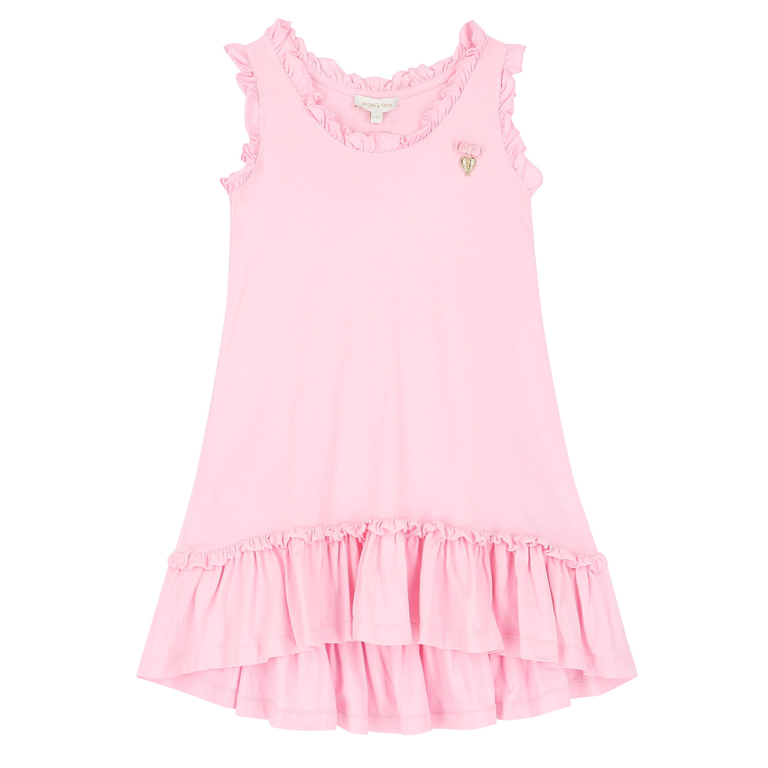Girls Pink Sequin Dress, 1, hi-res