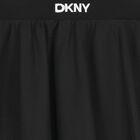Girls Black Logo Mesh Skirt, 1, hi-res