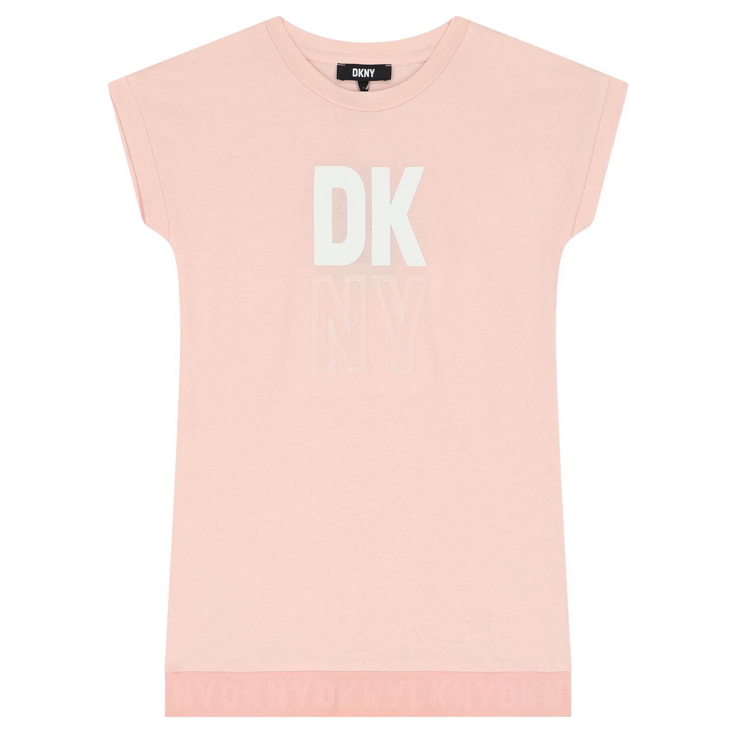 Girls Pink Logo Dress, 1, hi-res image number null