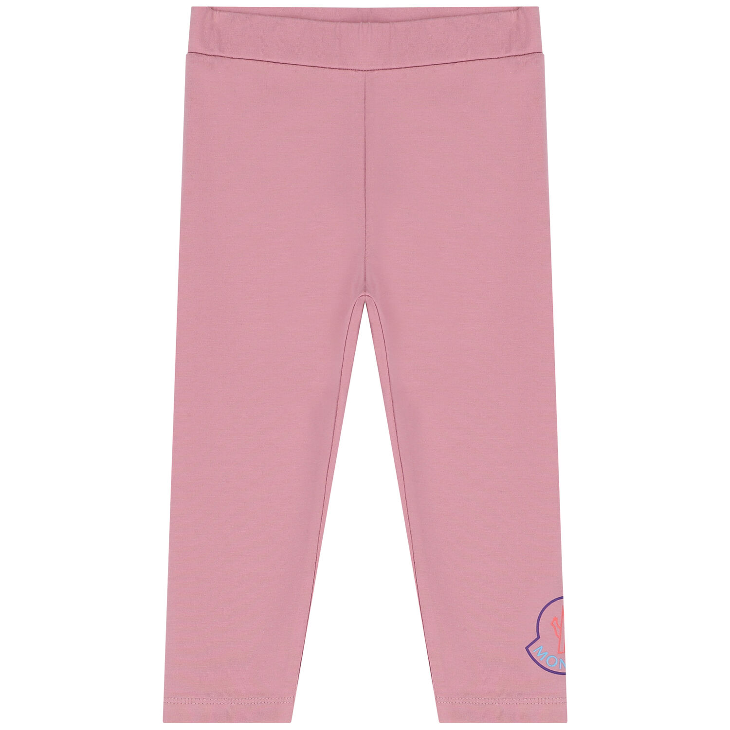 Younger Girls Pink Logo Leggings, 1, hi-res image number null