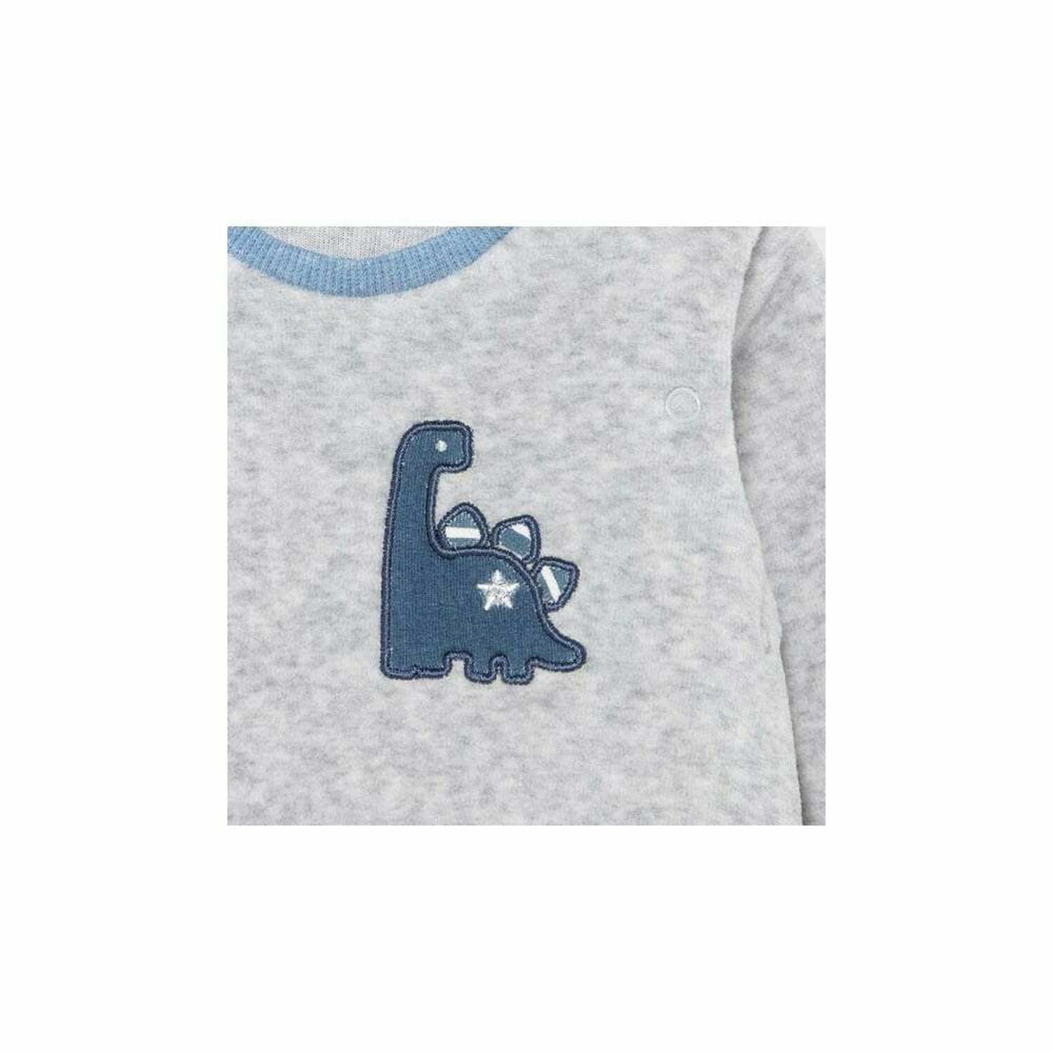 Boys Blue & Grey Babygrows (2 Pack), , hi-res