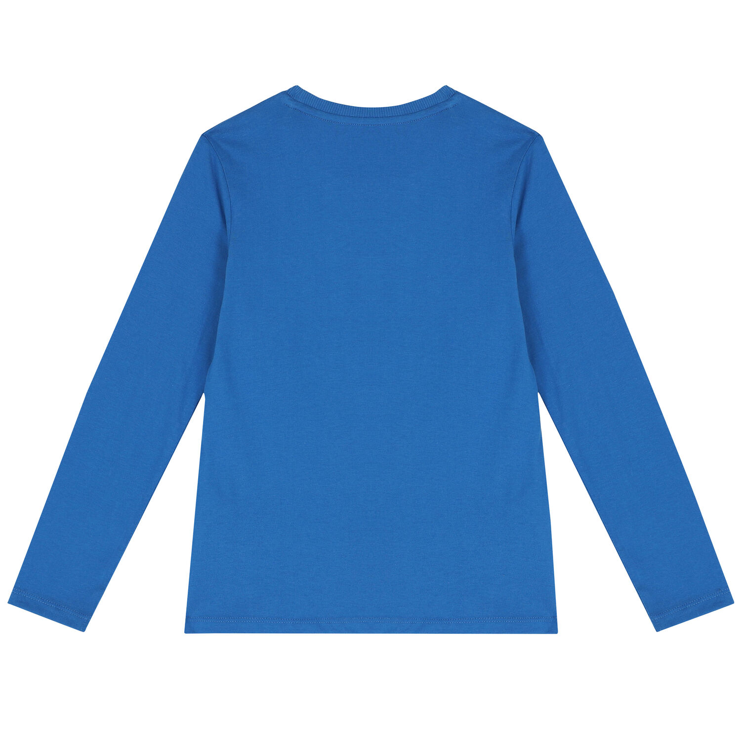 Boys Blue Logo Long Sleeve Top, 2, hi-res