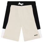 Boys Ivory Logo Shorts, 2, hi-res