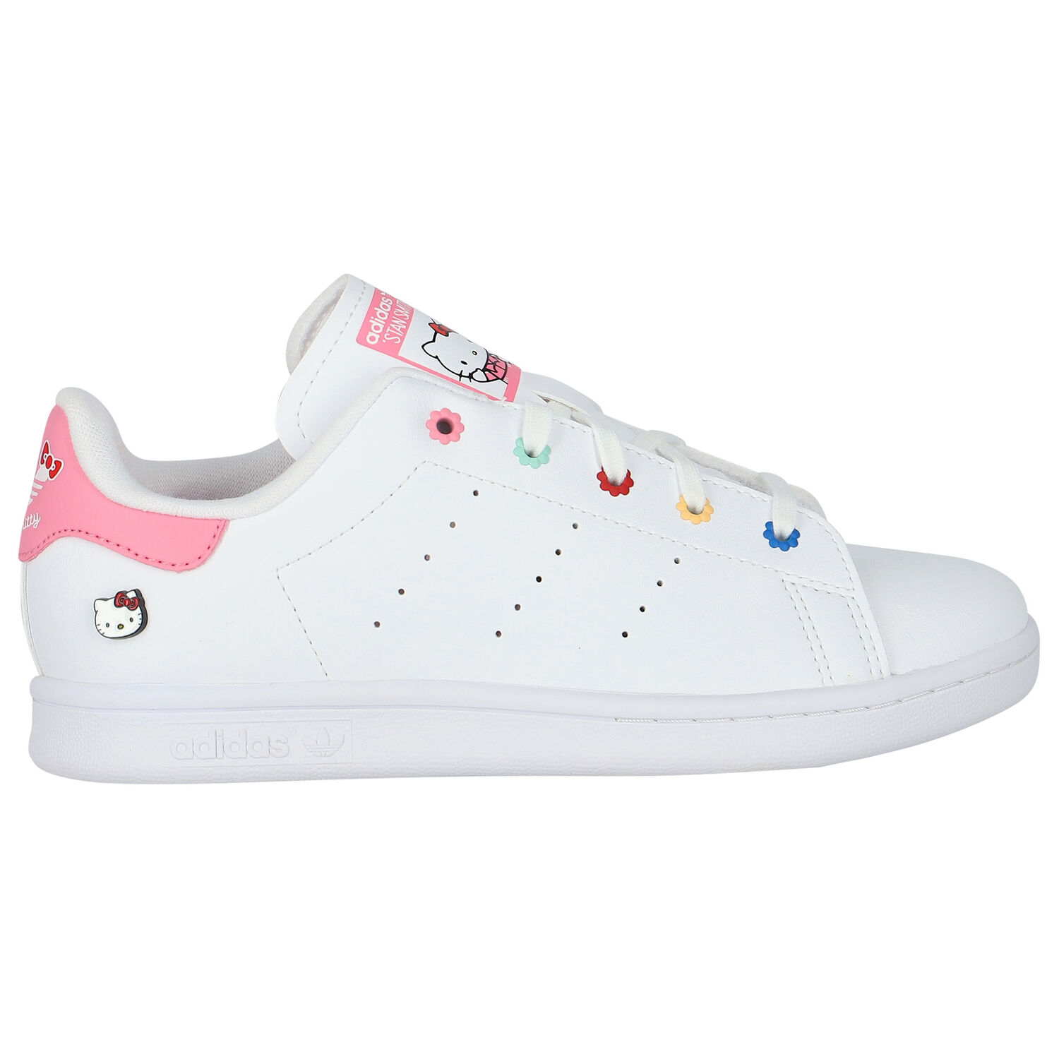 White & Pink Hello Kitty Stan Smith Trainers, 1, hi-res