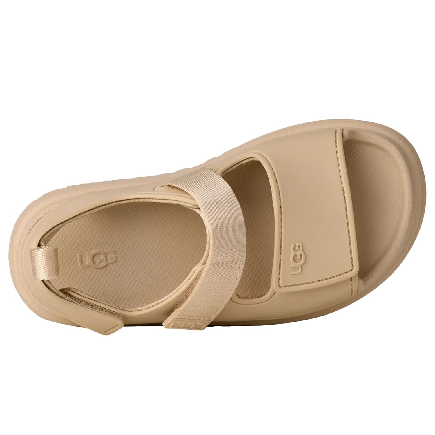 Beige Chunky Logo Sandals , 3, hi-res