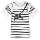 Girls White Bag Dress, 1, hi-res