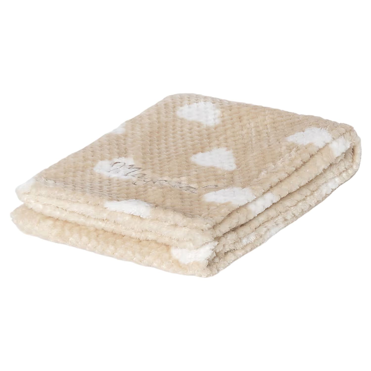 Beige Clouds Faux Fur Baby Blanket, 3, hi-res
