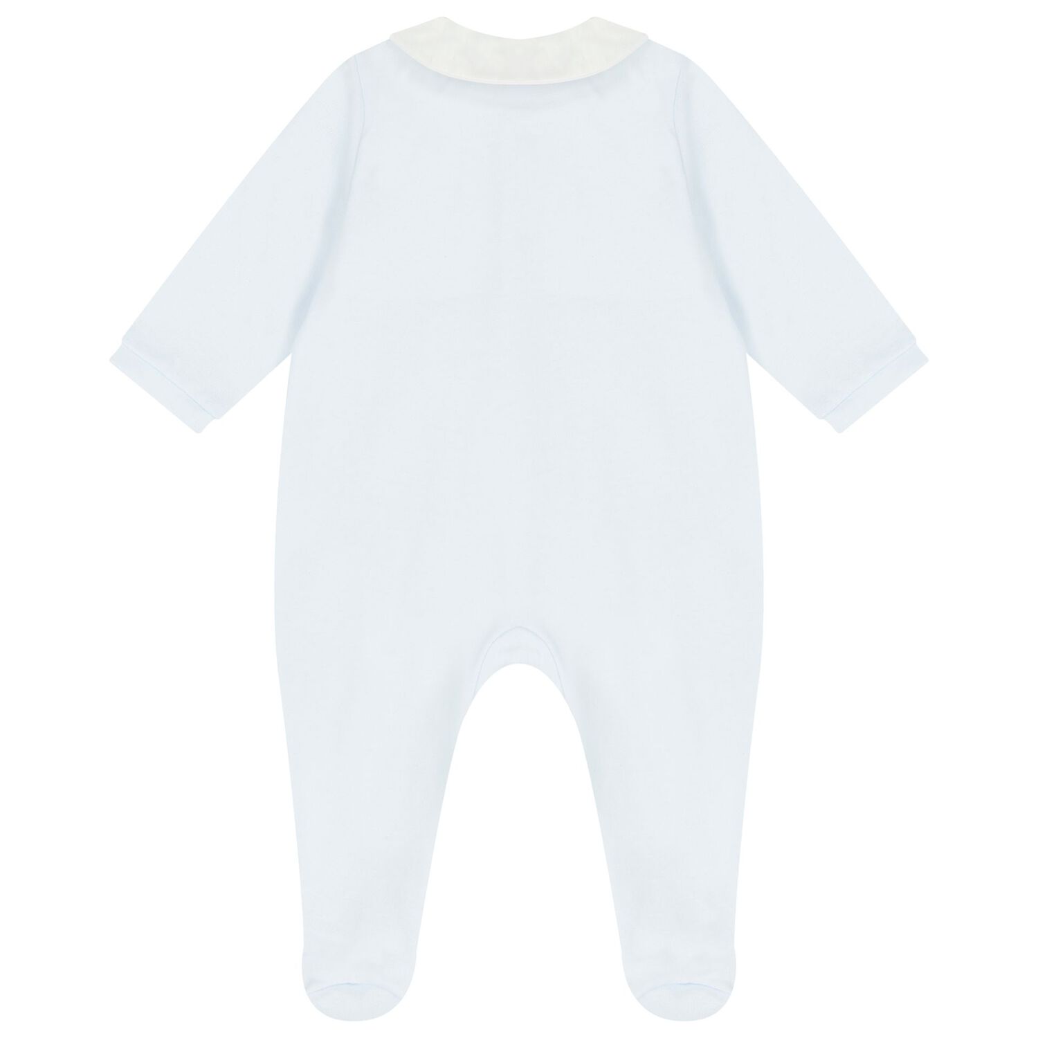 Baby Boys Blue Embroidered Babygrow, 2, hi-res image number null