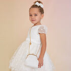 Girls White Embellished Sequin Bag, 2, hi-res