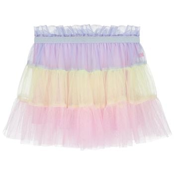 Girls Multi-Coloured Tiered Tulle Skirt