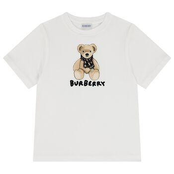 White Thomas ​Bear Logo T-Shirt