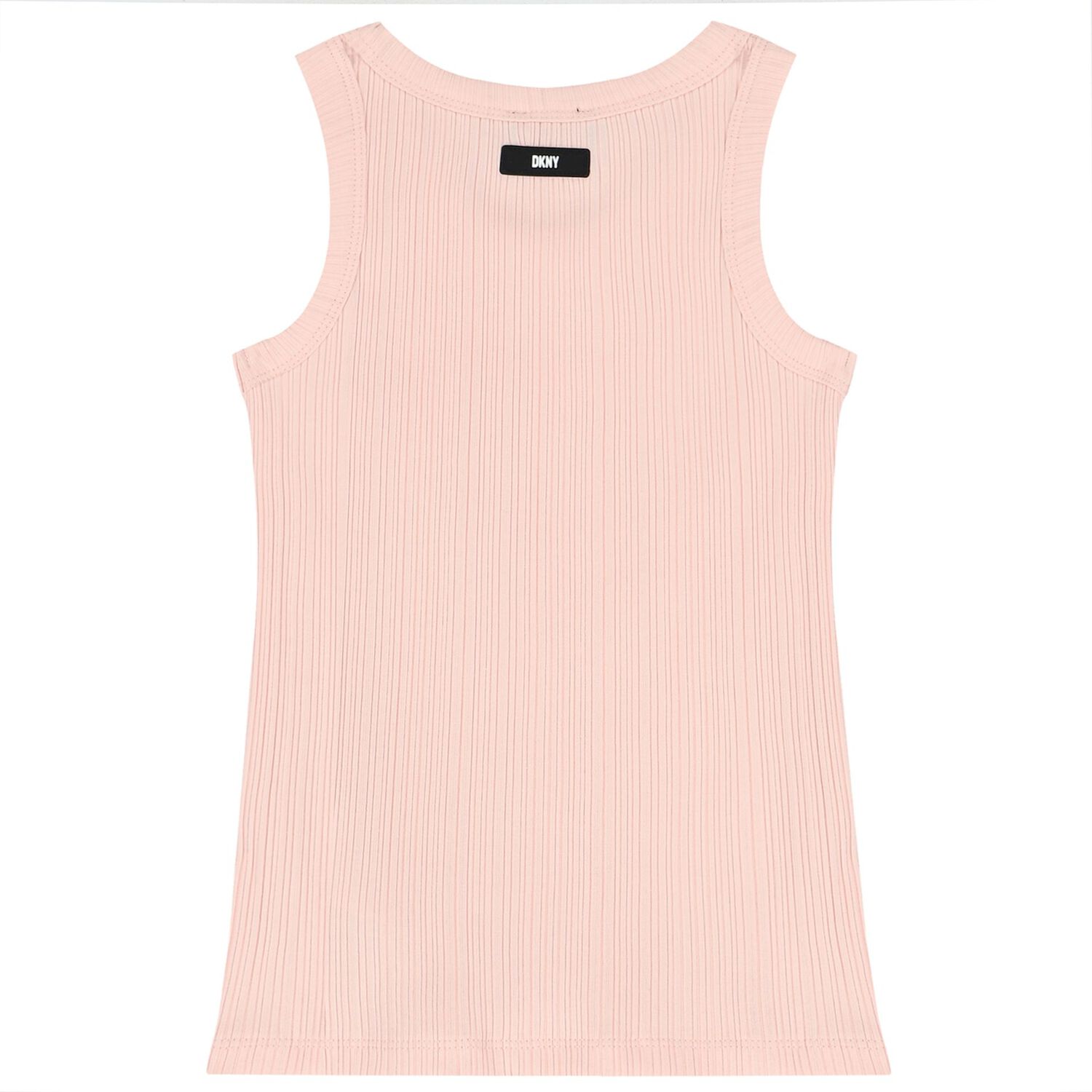 Girls Pink Logo Ribbed Top, 1, hi-res image number null