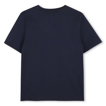 Boys Navy Blue Logo T-Shirt