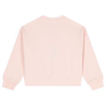 Girls Pink Logo Sweatshirt