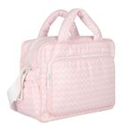 Baby Girls Pink Zig Zag Changing Bag, 1, hi-res