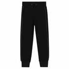 Girls Black Joggers, 2, hi-res