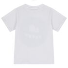 Boys White Logo T-Shirt, 1, hi-res