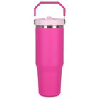 Girls Pink Ice Flow Flip Straw Tumbler, 1, hi-res