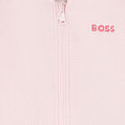 Baby Girls Pink Logo Zip Up Top, 1, hi-res