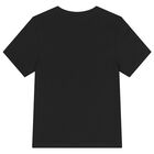 Boys Black Logo Shorts Set, 4, hi-res