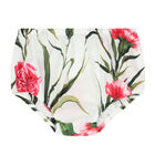 Younger Girls Ivory & Red Floral Dress Set, 1, hi-res