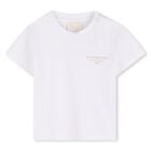 Younger Girls White Logo T-Shirt, 1, hi-res