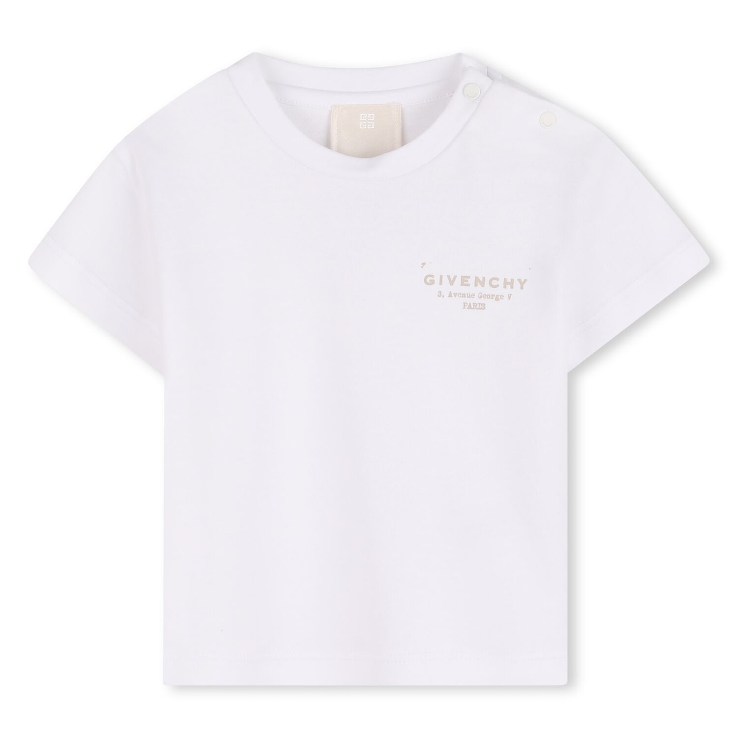 Younger Girls White Logo T-Shirt, 1, hi-res