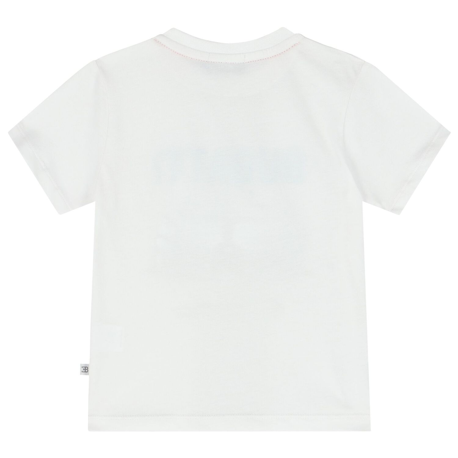 Younger Boys White Logo T-Shirt, 1, hi-res