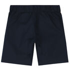 Boys Navy Blue Geo Map Shorts, 2, hi-res