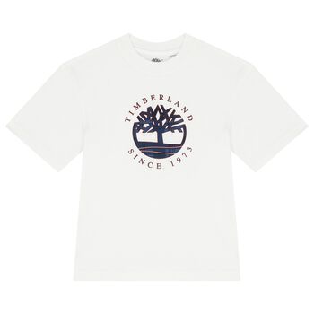 Boys White Logo T-Shirt