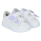 Girls White Smash Trainers, 1, hi-res