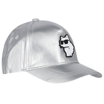 Girls Silver Choupette Cap