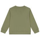 Boys Green Logo Sweatshirt, 1, hi-res